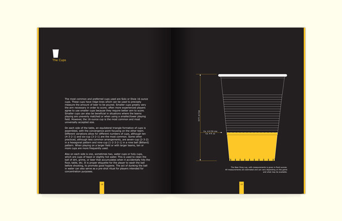 Welcome to Beer Pong - Pages 18 and 19 The Cups
