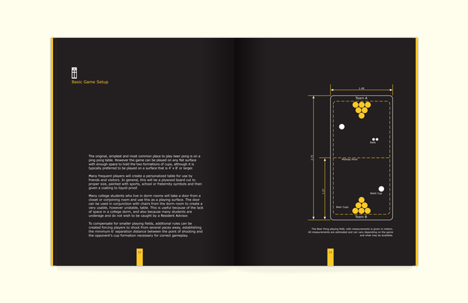 Welcome to Beer Pong - Pages 12 and 13 Basic Game Setup