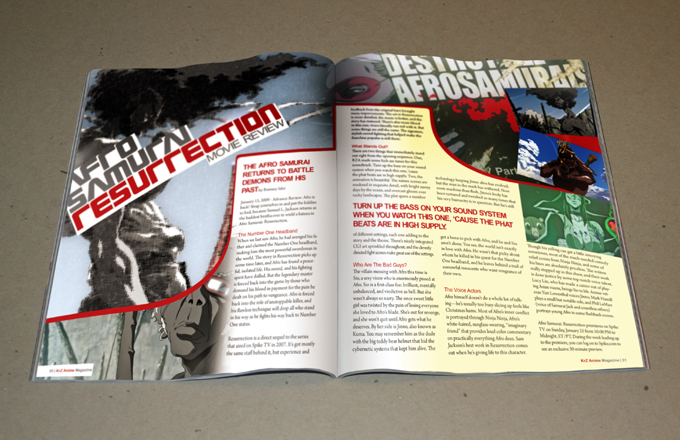 Rodwell Stephens, KRZ Anime Magazine, Print, Page Layout