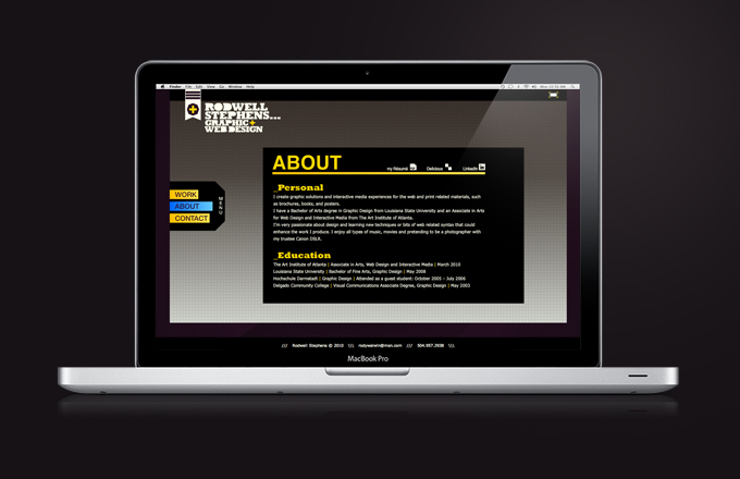 Rodwell Stephens, RS=GD+WD - AIA, Portfolio, Website, Interactive