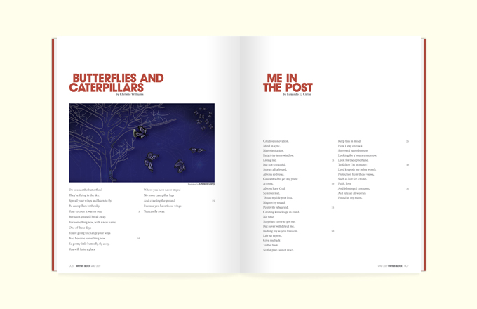 Rodwell Stephens, Writers Block, Print, Magazine, Page Layout