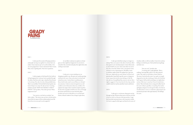 Rodwell Stephens, Writers Block, Print, Magazine, Page Layout